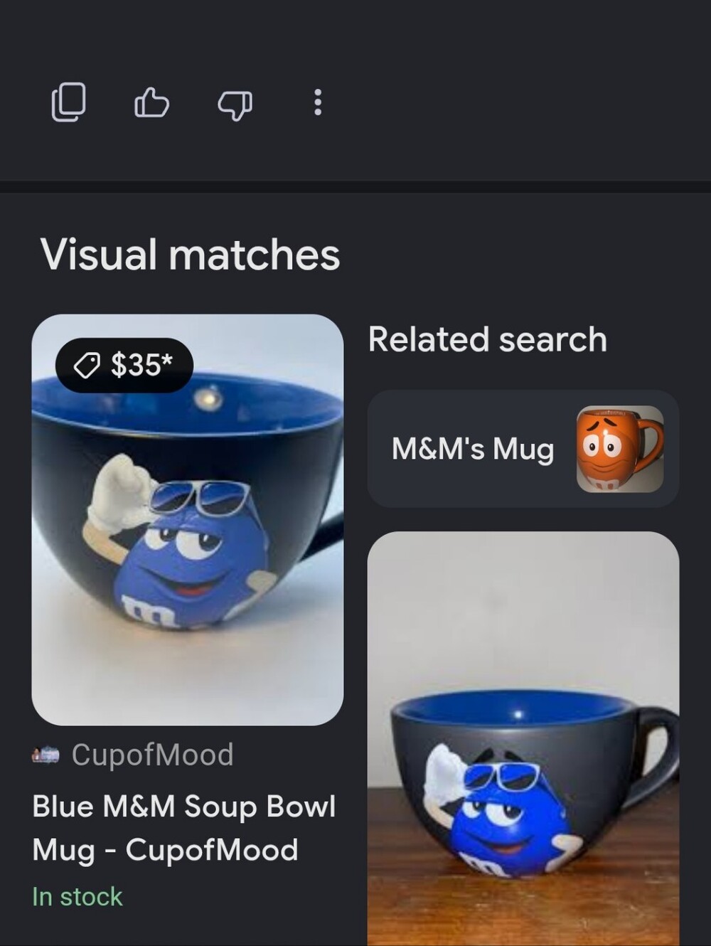 Blue M&M Character Ceramic large Mug - Picture 10 of 12